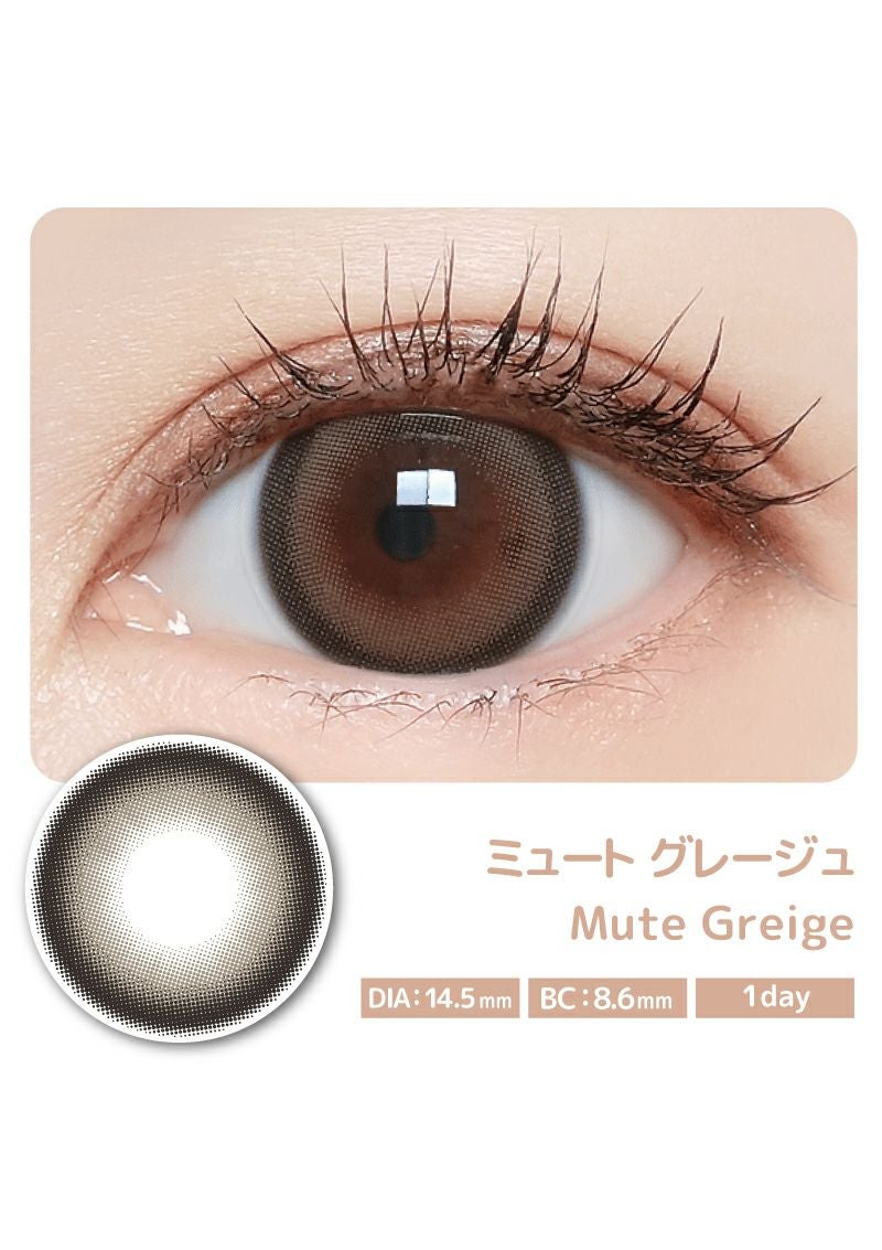 マジェットリラックス ミュートグレージュ 14.5mm | カラコンメーカー